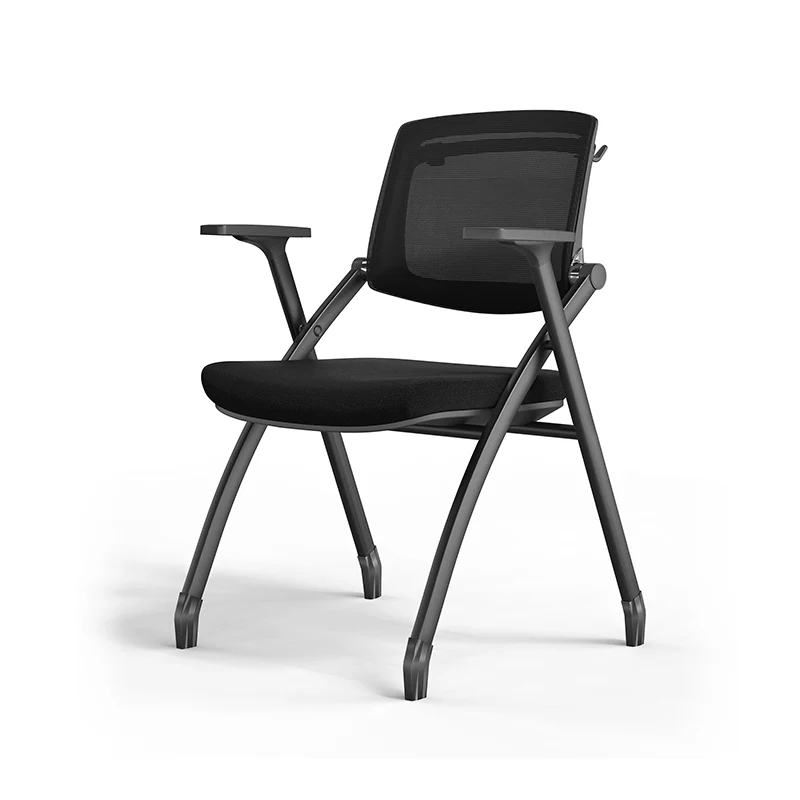 Ergonomic Adjustable Tilt Desk Chair - Minimalist Foldable Office Chair With Breathable Mesh & Bag Hook For Home Office