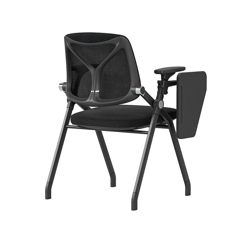 Stylish And Foldable Office Desk Chair - Minimalist Multifunctional Ergonomic Features And High-Density Sponge Seat For Home Office