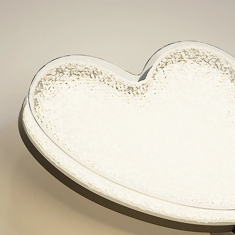 Contemporary Nordic Hardware Acrylic Heart-Shaped LED Wall Sconce Lamp For Living Room & Bedroom