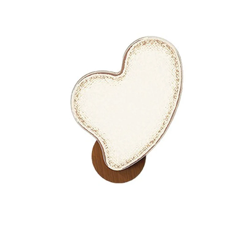 Contemporary Nordic Hardware Acrylic Heart-Shaped LED Wall Sconce Lamp For Living Room & Bedroom
