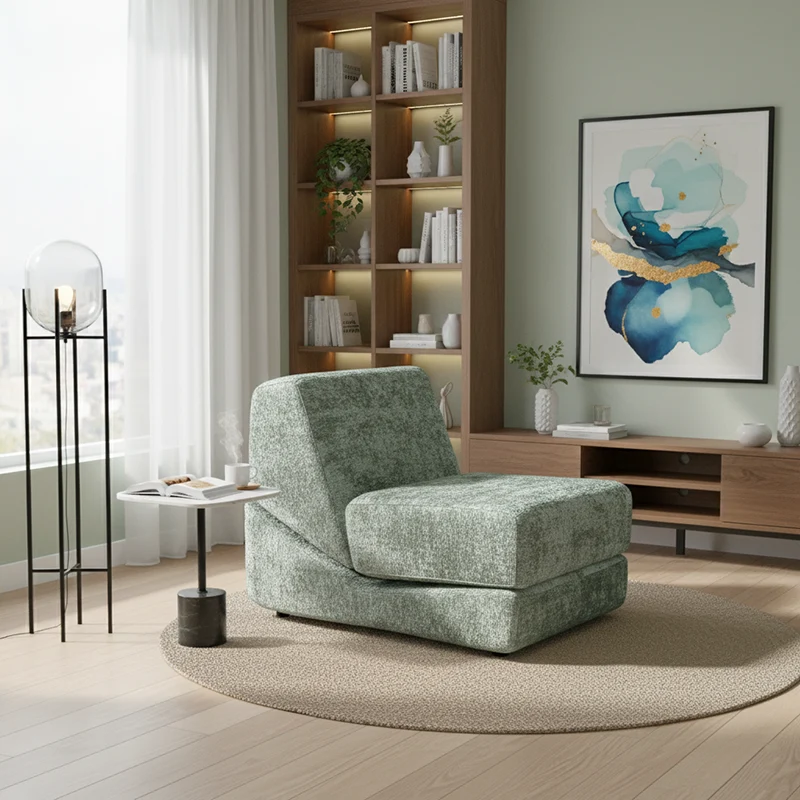 Flexible Space-Saving Compressed Sofa - Nordic Compressible, Frame-Free, 35D High Resilience Sponge For Comfort For Living Room & Bedroom