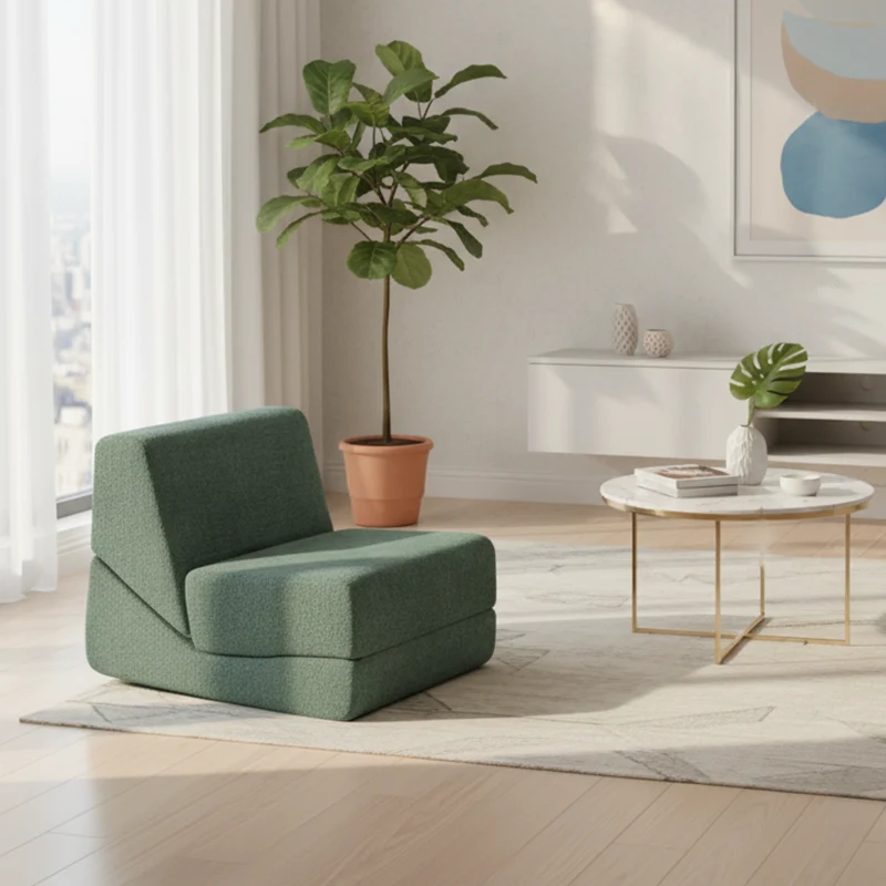 Flexible Space-Saving Compressed Sofa - Nordic Compressible, Frame-Free, 35D High Resilience Sponge For Comfort For Living Room & Bedroom