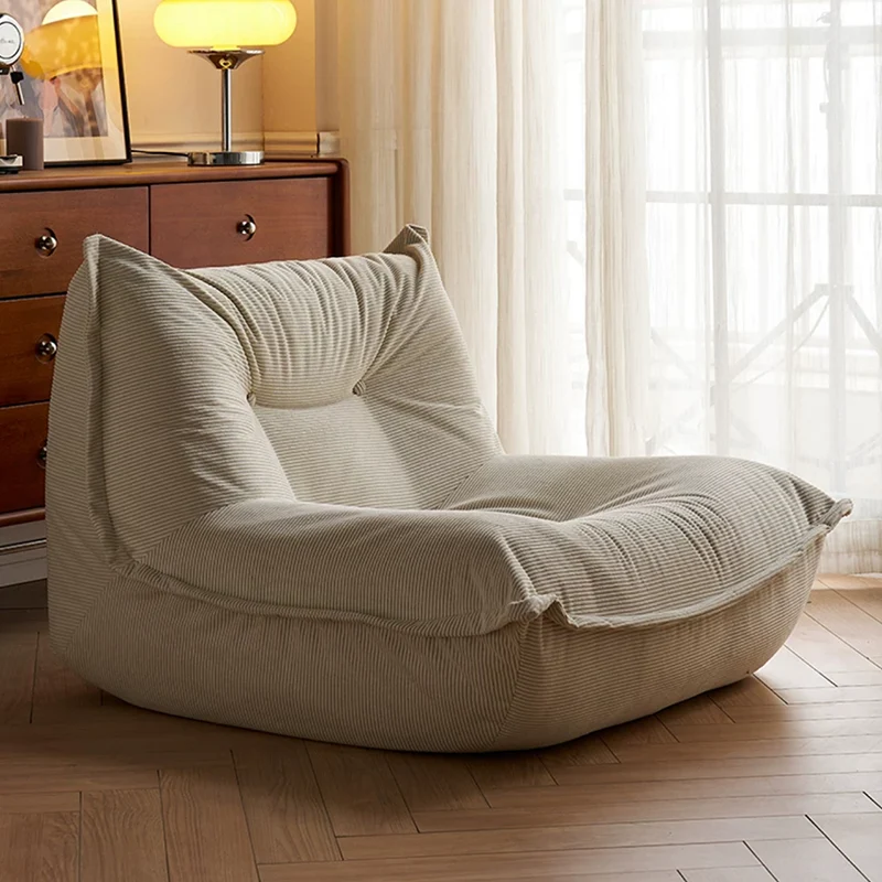 Contemporary Nordic Ergonomic Compressed Foam Sofa - Eco-Friendly High-Resilience Foam Fabric Sofa For Living Room & Bedroom