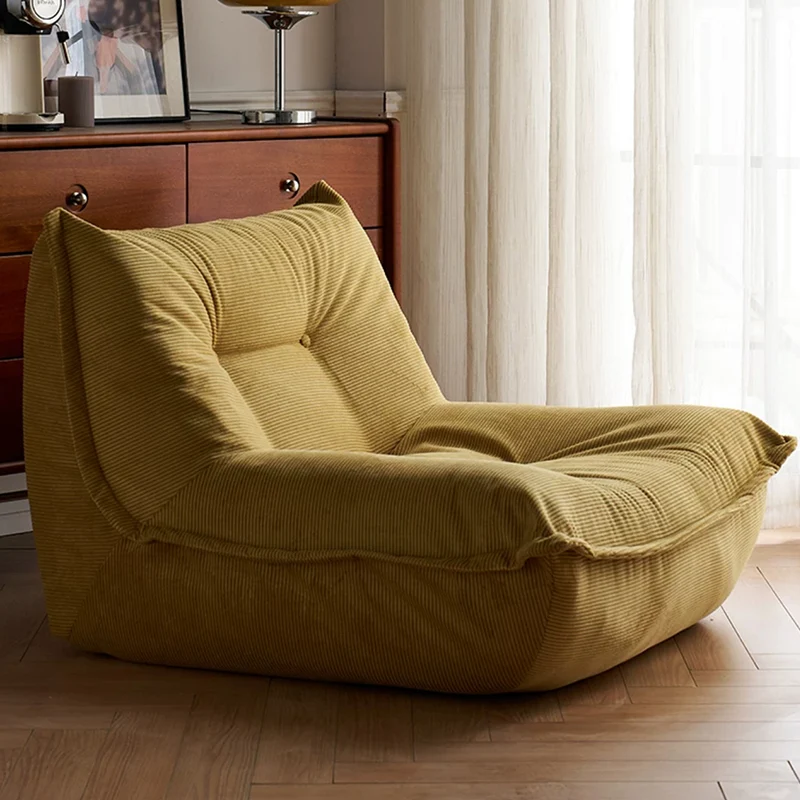Contemporary Nordic Ergonomic Compressed Foam Sofa - Eco-Friendly High-Resilience Foam Fabric Sofa For Living Room & Bedroom