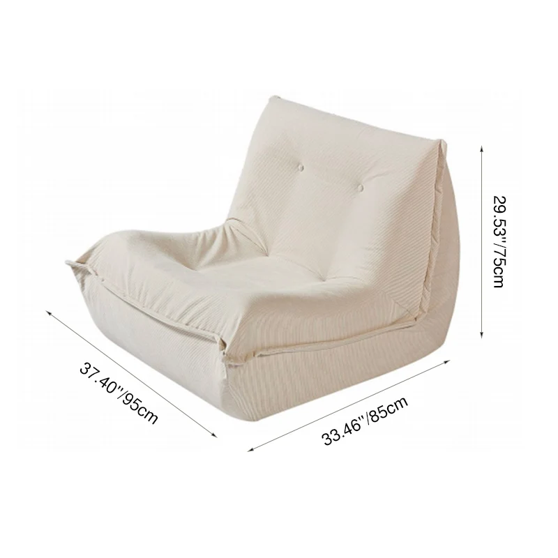 Contemporary Nordic Ergonomic Compressed Foam Sofa - Eco-Friendly High-Resilience Foam Fabric Sofa For Living Room & Bedroom