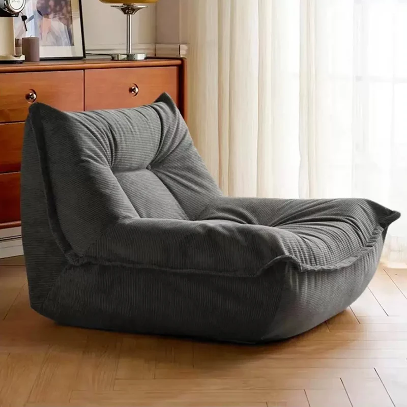 Contemporary Nordic Ergonomic Compressed Foam Sofa - Eco-Friendly High-Resilience Foam Fabric Sofa For Living Room & Bedroom