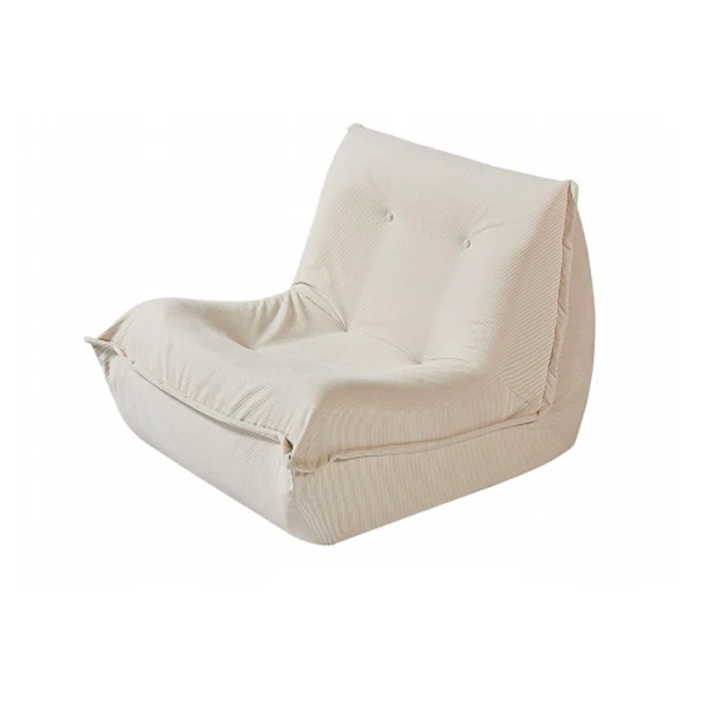 Contemporary Nordic Ergonomic Compressed Foam Sofa - Eco-Friendly High-Resilience Foam Fabric Sofa For Living Room & Bedroom