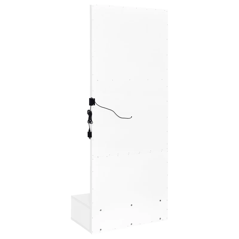 Coaster Furniture Spector 960954 1-drawer Lighted Full-Length Floor Mirror - White High Gloss