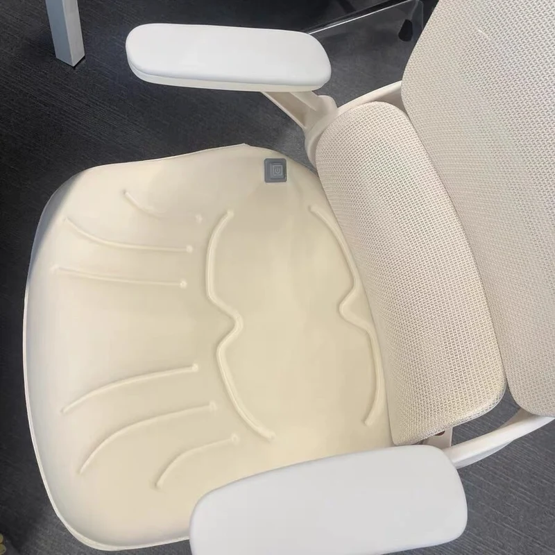 Modern Minimalist PU Leather & Cotton Ergonomic Swivel Height Adjustable Desk Chair For Home Office