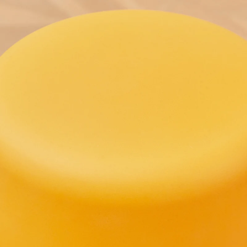 Contemporary Scandinavian PE Mushroom Round Low Stool Armless For Living Room