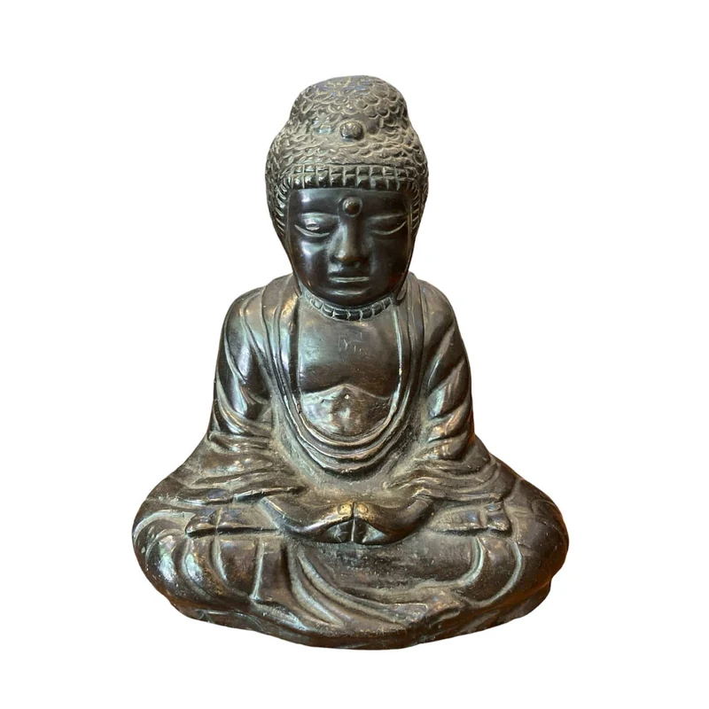 Patinated bronze Buddha