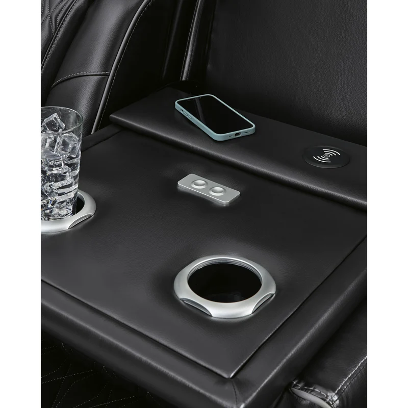 Signature Design by Ashley Boyington U2710615 Power Reclining Sofa with Adjustable Headrest