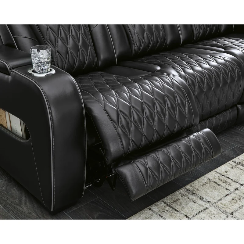 Signature Design by Ashley Boyington U2710615 Power Reclining Sofa with Adjustable Headrest