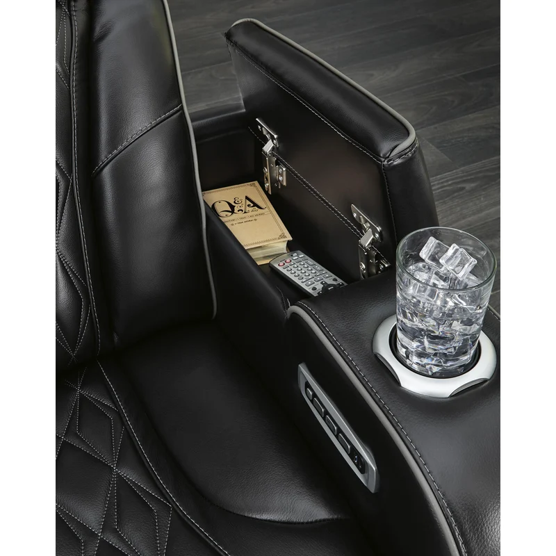 Signature Design by Ashley Boyington U2710615 Power Reclining Sofa with Adjustable Headrest