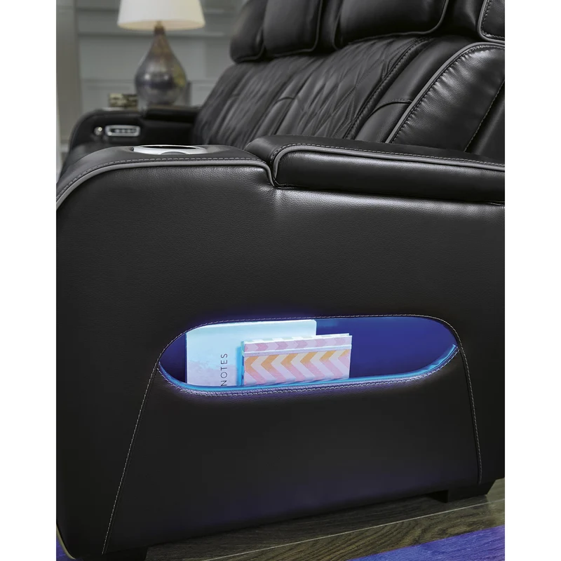 Signature Design by Ashley Boyington U2710615 Power Reclining Sofa with Adjustable Headrest