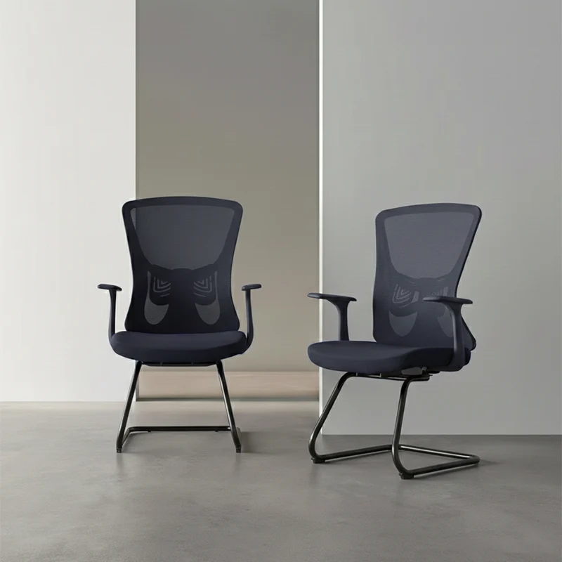 Versatile Business-Ready Design Mesh Cantilever Office Chair - Minimalist High-Strength Breathable Mesh Backrest Desk Chair For Home Office