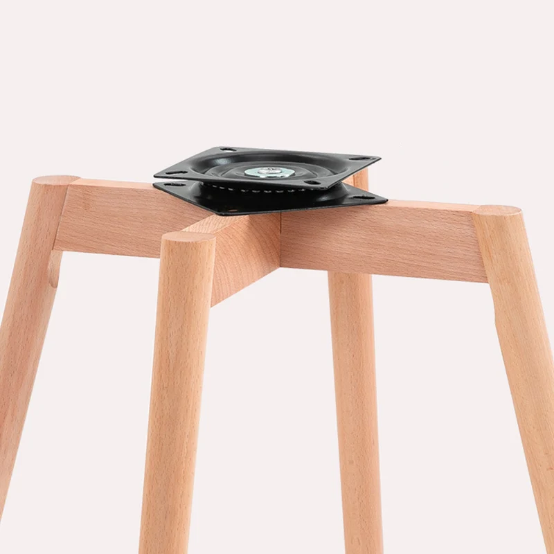 Modern Minimalist Synthetic Fabric Cat Scratch Leather Beech Wood Square Swivel Desk Chair Armrest Backrest For Home Office