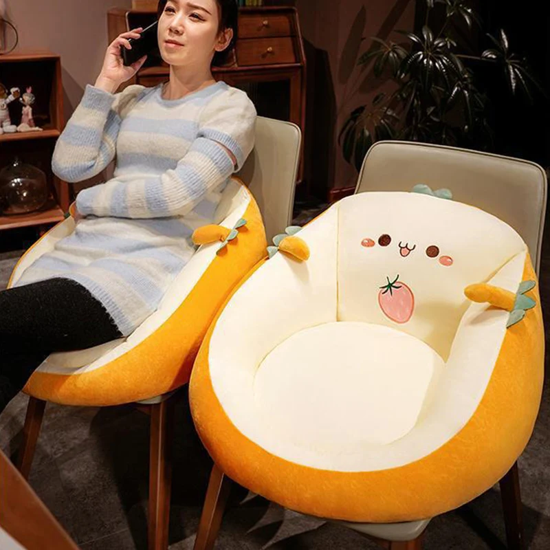 Contemporary Creative Polyester Fiber PP Cotton Round Cartoon Cushion Sofa Backrest Armrest Removable Cushion For Living Room & Bedroom