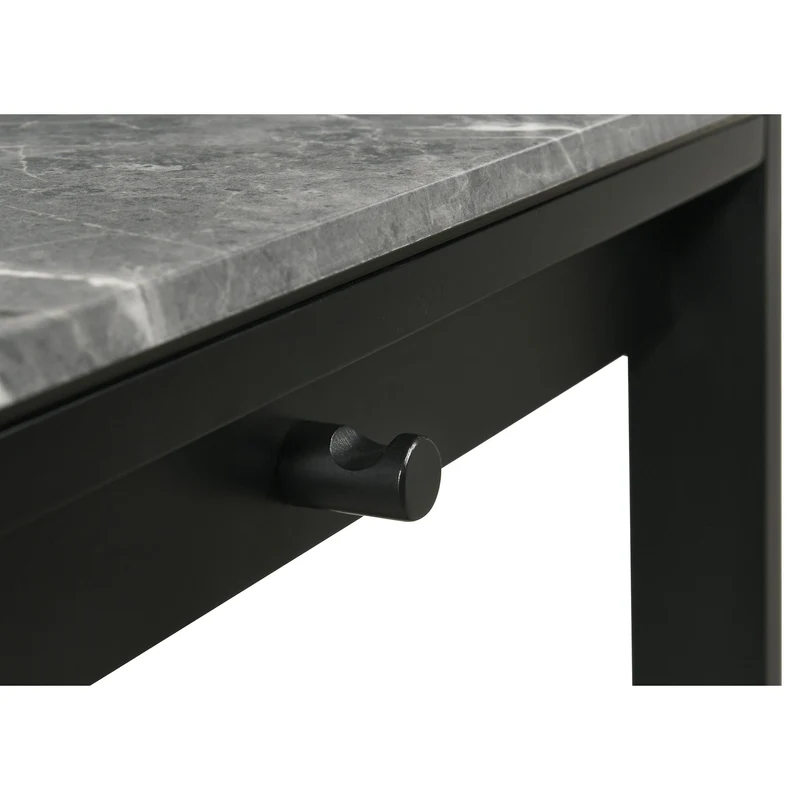 Coaster Furniture Besler 801076 47-inch SmartTop Writing Desk with Shelf - Grey Stone/Black