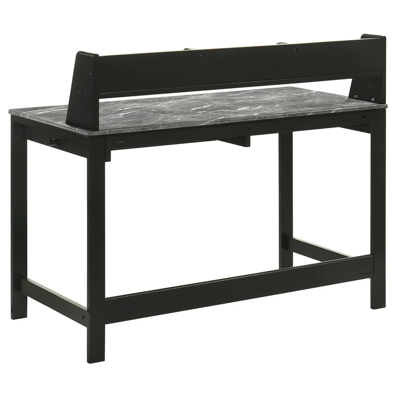 Coaster Furniture Besler 801076 47-inch SmartTop Writing Desk with Shelf - Grey Stone/Black