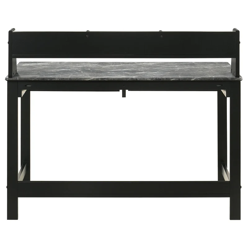 Coaster Furniture Besler 801076 47-inch SmartTop Writing Desk with Shelf - Grey Stone/Black