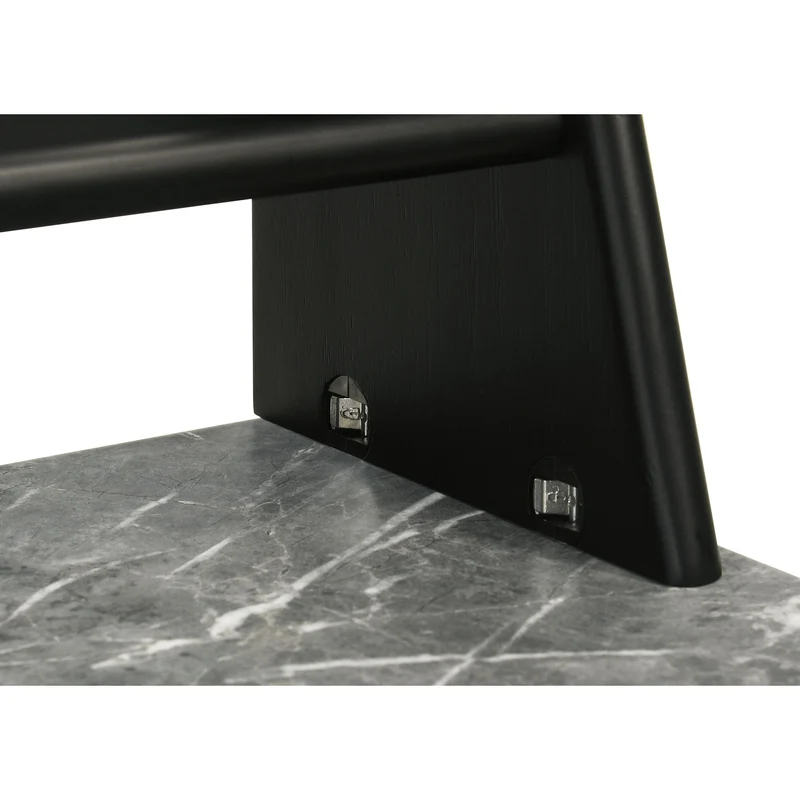 Coaster Furniture Besler 801076 47-inch SmartTop Writing Desk with Shelf - Grey Stone/Black