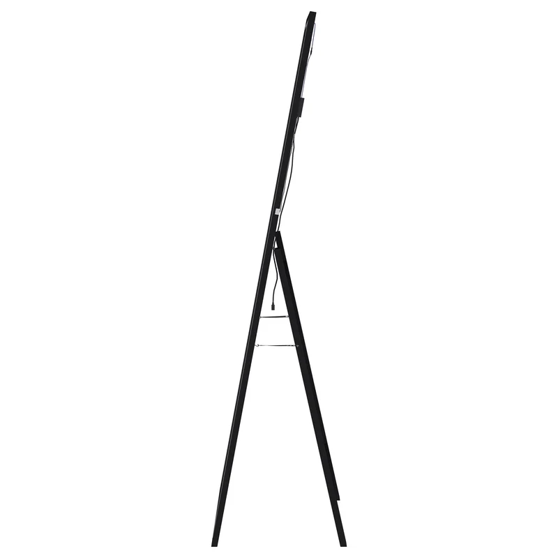 Coaster Furniture Windrose 960962 28 x 67 Inch Tempered LED Standing Mirror - Black