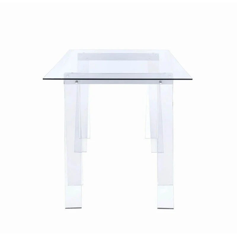 Coaster Furniture Amaturo 801535 59-inch Glass Top Acrylic Writing Desk - Clear