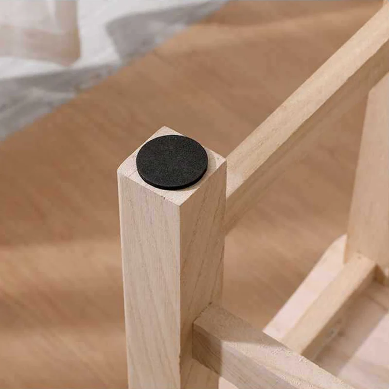 Modern Minimalist Square Paulownia Wood Lightweight Low Stool Backless Armless For Hallway & Entryway