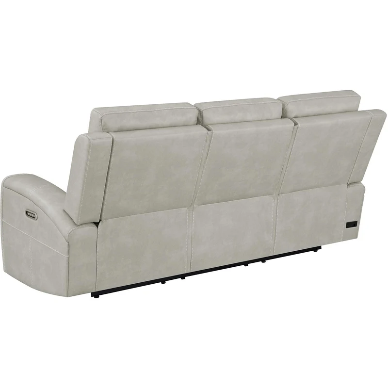 Coaster Furniture Brickston 603434PPP Triple Power Reclining Sofa - Grey