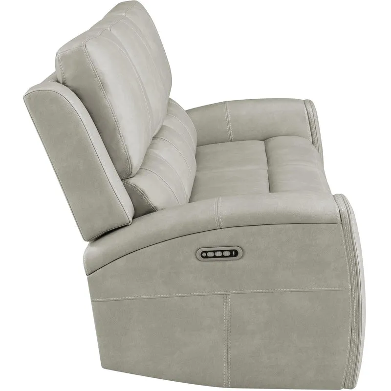 Coaster Furniture Brickston 603434PPP Triple Power Reclining Sofa - Grey