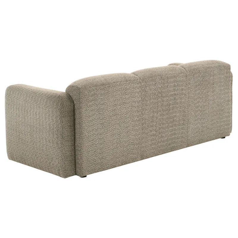 Coaster Furniture Dorset 509814 Fabric Upholstered Round Track Arm Sofa - Brown