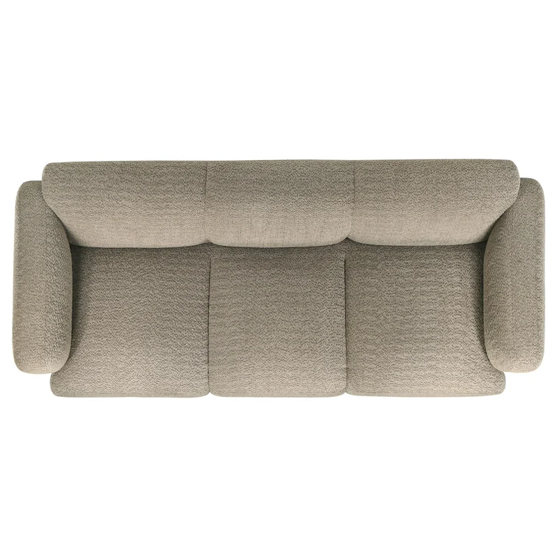 Coaster Furniture Dorset 509814 Fabric Upholstered Round Track Arm Sofa - Brown