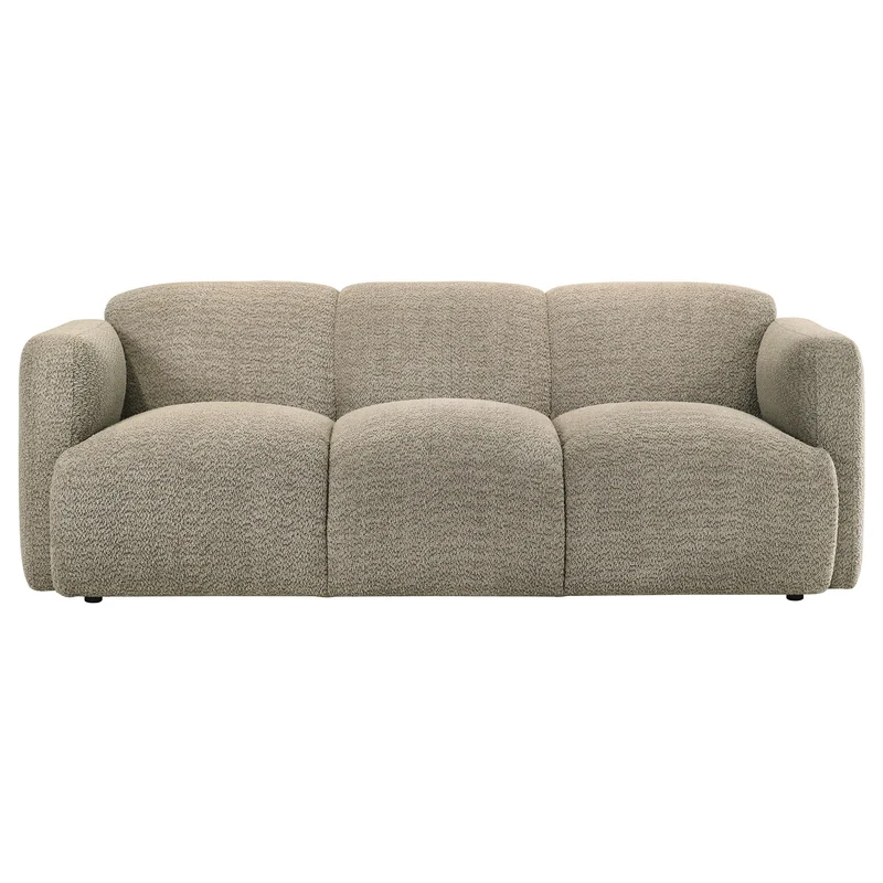 Coaster Furniture Dorset 509814 Fabric Upholstered Round Track Arm Sofa - Brown