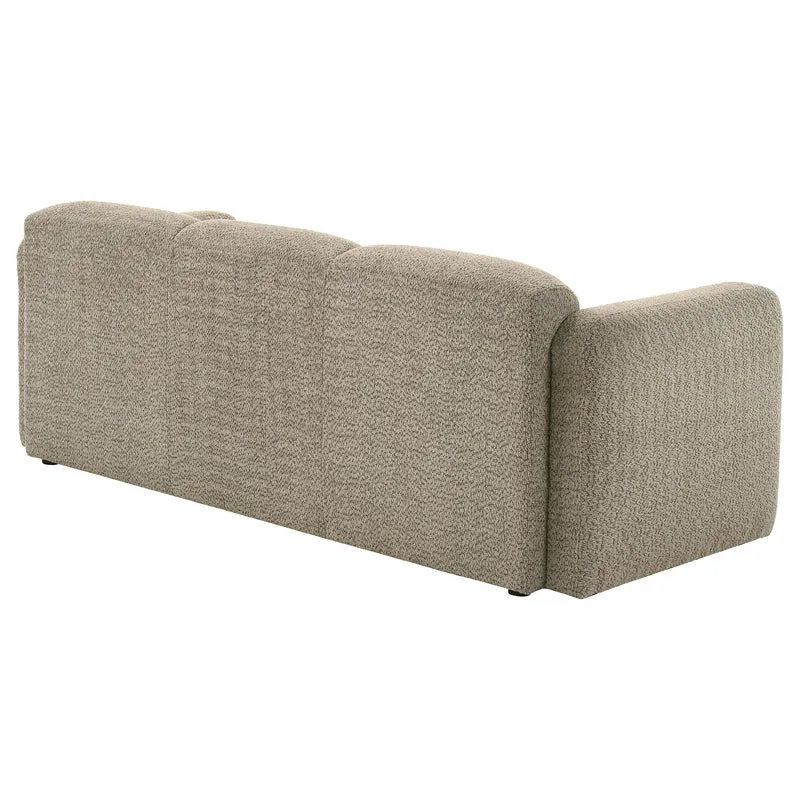 Coaster Furniture Dorset 509814 Fabric Upholstered Round Track Arm Sofa - Brown