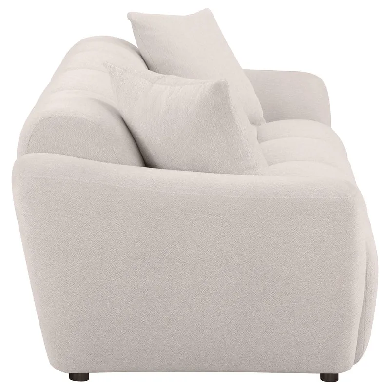 Coaster Furniture Destino 509301 Chenille Upholstered Splayed Arm Sofa - Greige
