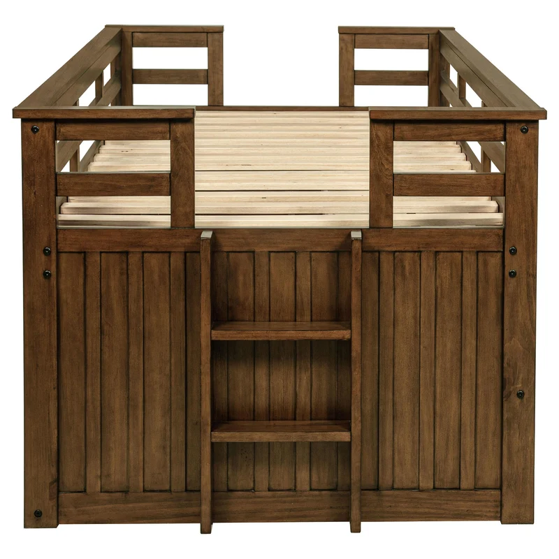 Coaster Furniture Carlsbad 400716T Wood Twin Captains Bed With Trundle - Medium Brown