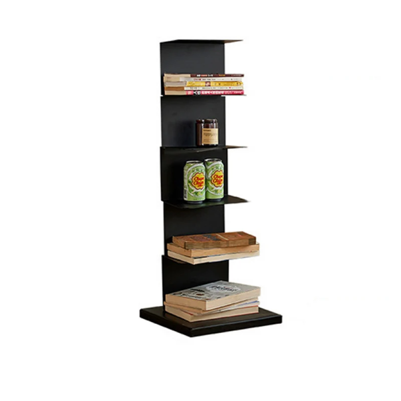 Modern Minimalist Rectangular Carbon Steel Bookshelf 5/6/8/9-Tier For Living Room