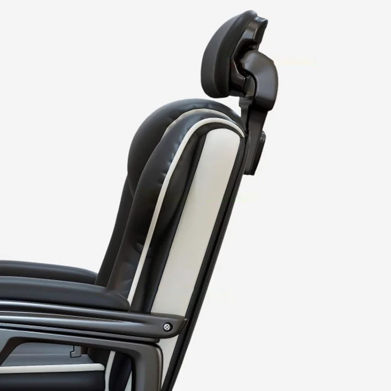 Modern Minimalist Square PU Leather Nylon MDF Iron Desk Chair Backrest Armrest For Home Office