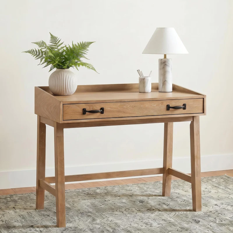Coaster Furniture Fabian 802041 38-inch Computer Desk with Keyboard Drawer - Distressed Light Brown
