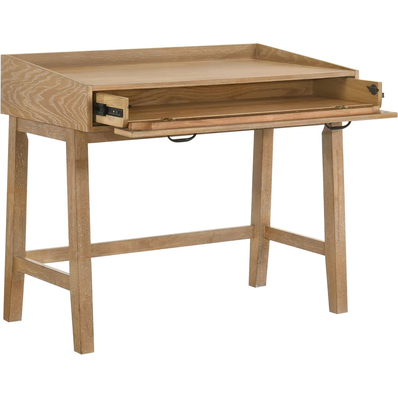 Coaster Furniture Fabian 802041 38-inch Computer Desk with Keyboard Drawer - Distressed Light Brown