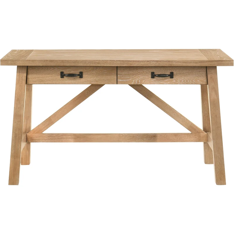 Coaster Furniture Fabian 801605 54-inch 2-drawer Computer Writing Desk - Distressed Light Brown