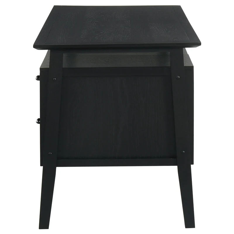 Coaster Furniture Goodson 801586 64-inch 4-Drawer Double Pedestal Computer Desk - Black