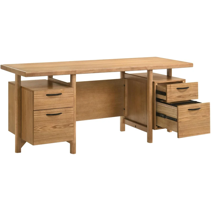 Coaster Furniture Roldan 801115 69-inch 4-drawer Computer Desk with File Drawer - Light Ash