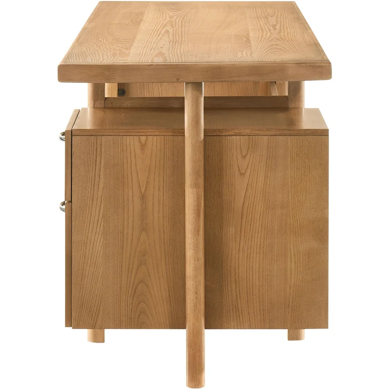 Coaster Furniture Roldan 801115 69-inch 4-drawer Computer Desk with File Drawer - Light Ash