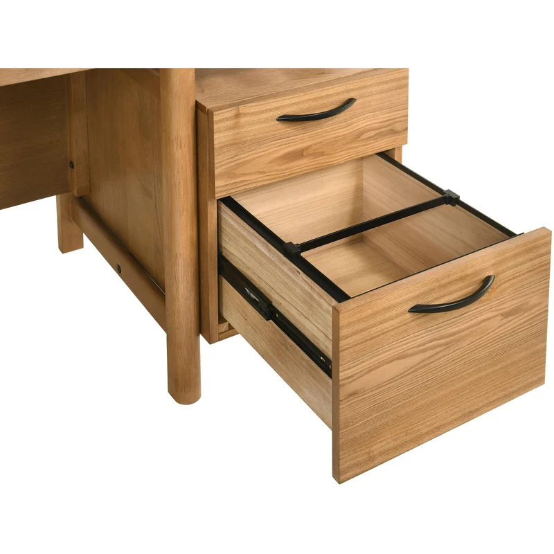 Coaster Furniture Roldan 801115 69-inch 4-drawer Computer Desk with File Drawer - Light Ash