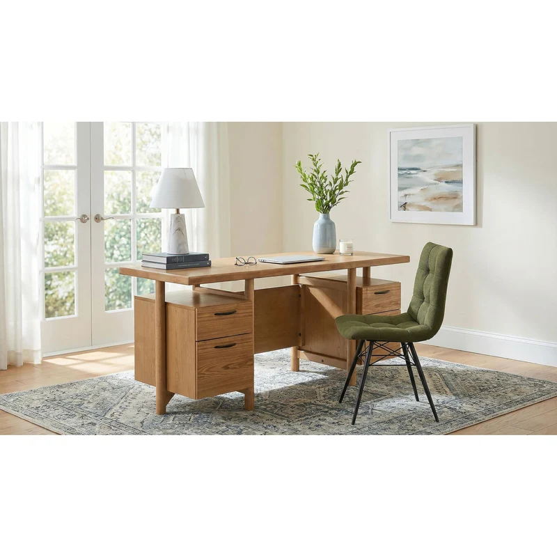 Coaster Furniture Roldan 801115 69-inch 4-drawer Computer Desk with File Drawer - Light Ash
