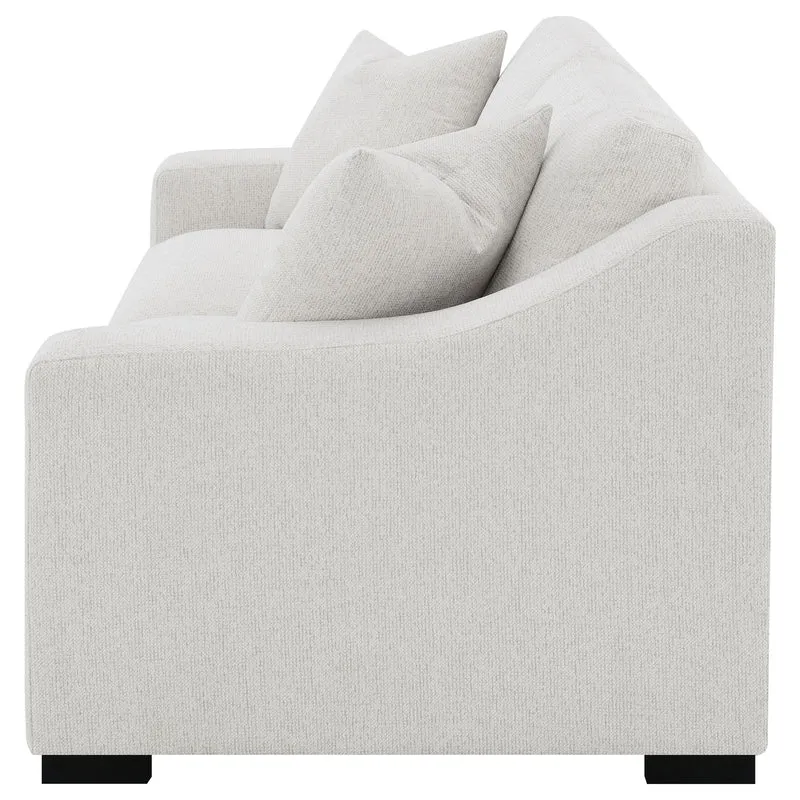 Coaster Furniture Ashlyn 552091 Fabric Upholstered Track Arm Sofa - Sand