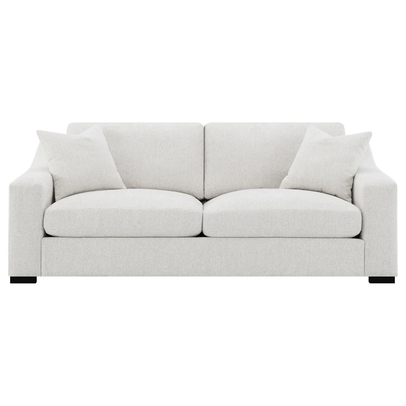Coaster Furniture Ashlyn 552091 Fabric Upholstered Track Arm Sofa - Sand