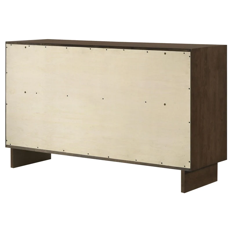 Coaster Furniture Glenwood 225013 6-Drawer Dresser Cabinet - Warm Brown